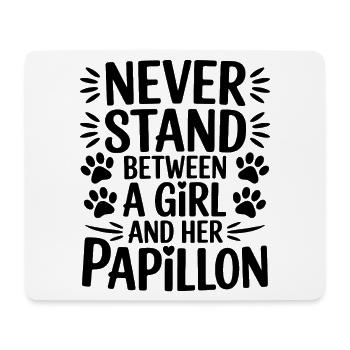 Papillon Sayings Dogs Funny Papillon Gift - Mouse Pad (horizontal) - white - Front