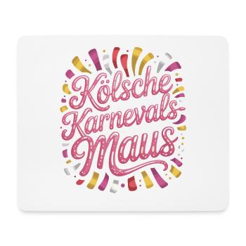 Kölsche Karnevalsmaus Karneval Köln Kölner Maus - Mousepad (Querformat) - Weiß - Vorne
