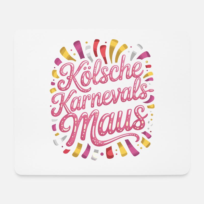 Kölsche Karnevalsmaus Karneval Köln Kölner Maus - Mousepad (Querformat) - Weiß