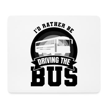 Busfahrer Witz - Mousepad (Querformat) - Weiß - Vorne