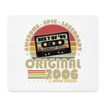 Original 2006 Vintage Vintage Birthday Retro - Mouse Pad (horizontal) - white - Front