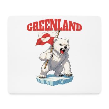 Greenland Is Not For Sale Shirt - Mousepad (Querformat) - Weiß - Vorne