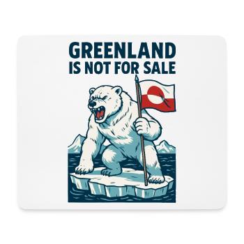 Greenland Is Not For Sale - Mousepad (Querformat) - Weiß - Vorne