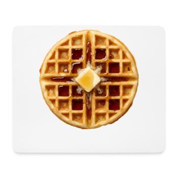 Waffle Costume Breakfast Halloween Simple Waffle - Mouse Pad (horizontal) - white - Front