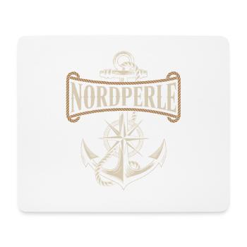 Nordperle Hamburg Nordsee Ostsee Norddeutsch Deern - Mousepad (Querformat) - Weiß - Vorne