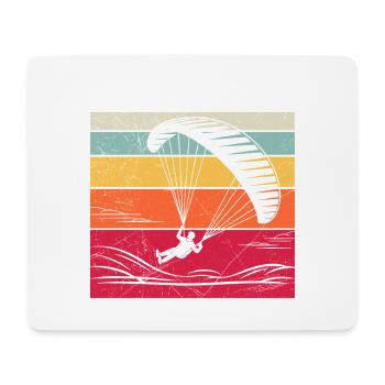 Paraglider GLEITSCHIRMFLIEGER LUSTIG - Tapis de souris (format paysage) - blanc - Devant