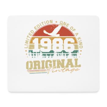 Original 1986 Vintage Vintage Anniversaire Rétro - Tapis de souris (format paysage) - blanc - Devant
