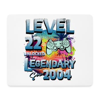 Level 22 years Unlocked since 2004 Birthday - Mouse Pad (horizontal) - white - Front