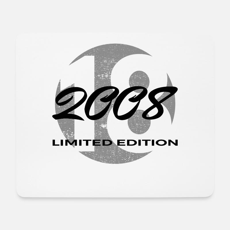 18. Geburtstag 2008 Jungen und Mädchen Geschenk - Mousepad (Querformat) - Weiß