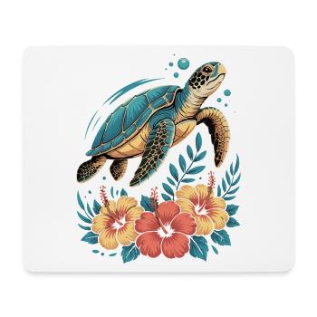 Sea Turtle Ocean Addict Design - Mouse Pad (horizontal) - white - Front