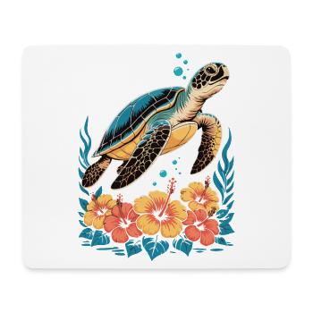 Sea Turtle Ocean Addict Design - Mouse Pad (horizontal) - white - Front