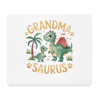 Grandma Saurus Dino Granny Dinosaur Motif for - Mouse Pad (horizontal) - white - Front