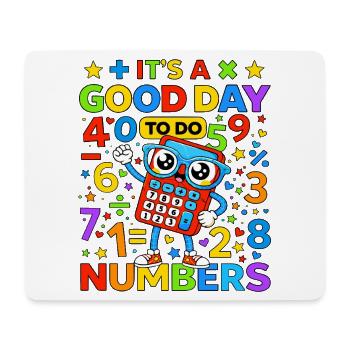 Vibrant Numbers Calculator - Mouse Pad (horizontal) - white - Front