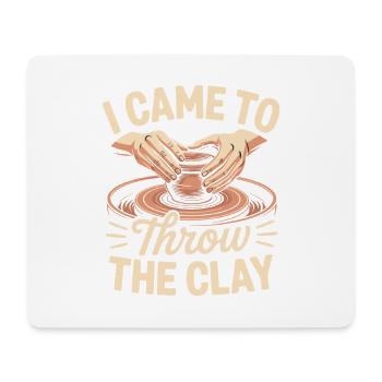 Pottery Addict Clay Art Creative Motif - Mouse Pad (horizontal) - white - Front