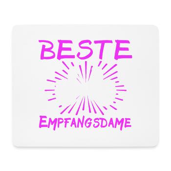 Receptionist Saying - Mouse Pad (horizontal) - white - Front