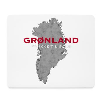 Le Groenland n’est pas à vendre, Danois - Tapis de souris (format paysage) - blanc - Devant