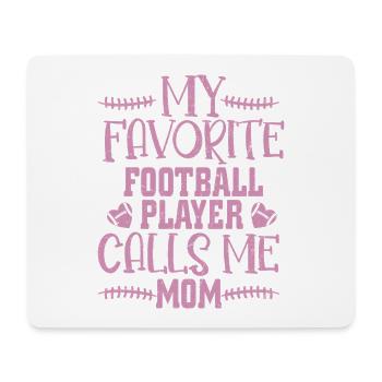 My Favorite Football Player Calls Me Mom Season - Mousepad (Querformat) - Weiß - Vorne