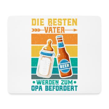 The best fathers are promoted to grandpa - Mouse Pad (horizontal) - white - Front