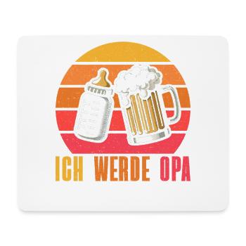 Ich Werde Opa Baby Großvater Pops Großeltern - Mousepad (Querformat) - Weiß - Vorne
