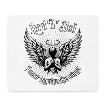 Lord of Hell Wings Halo - Mousepad (Querformat) - Weiß - Vorne