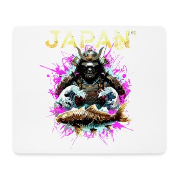 Cyber Samurai – Guerrier du Japon - Tapis de souris (format paysage) - blanc - Devant