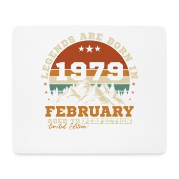 February 1979 Vintage Retro Birthday Gift - Mouse Pad (horizontal) - white - Front