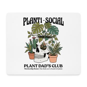 Planti-Social Plant Dad's Club - Mouse Pad (horizontal) - white - Front