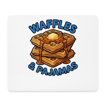 Waffles and pajamas love breakfast waffles - Mouse Pad (horizontal) - white - Front