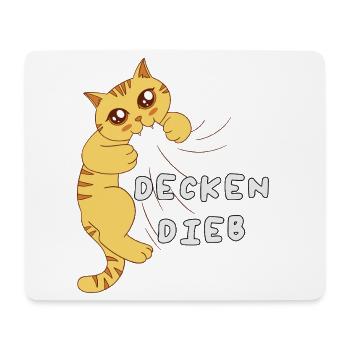 Lieblings Deckendieb Offizielles Schlafshirt - Mousepad (Querformat) - Weiß - Vorne