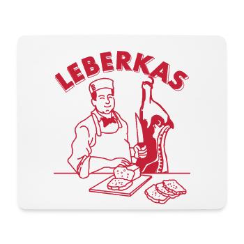 Boucher drôle, Leberkäse, doner kebab bavarois - Tapis de souris (format paysage) - blanc - Devant