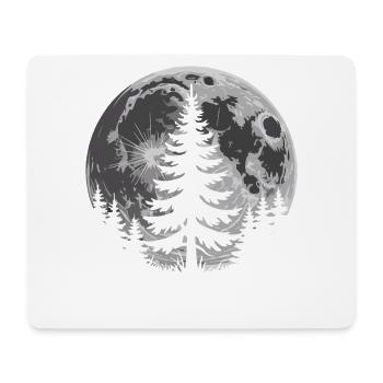 Mondwald Silhouette - Mousepad (Querformat) - Weiß - Vorne