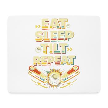 Joueur de flipper mange Sleep Tilt - Tapis de souris (format paysage) - blanc - Devant