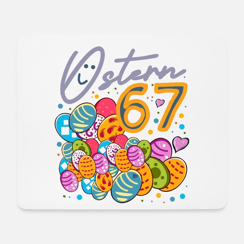 ostern 67 - Mousepad (Querformat) - Weiß