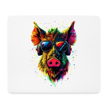 Wildschwein Schwarzwild Wildschweine Schwein Jäger - Mousepad (Querformat) - Weiß - Vorne