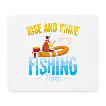 Angler Fischer Petrijünger Spruch Angeln Lustig - Mousepad (Querformat) - Weiß - Vorne