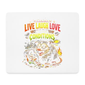Rat du Chaos dans ces conditions - Tapis de souris (format paysage) - blanc - Devant