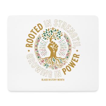 Wurzelkraft: Wachsen in Macht - Mousepad (Querformat) - Weiß - Vorne