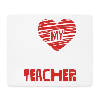 I Love Science Teacher - Mouse Pad (horizontal) - white - Front