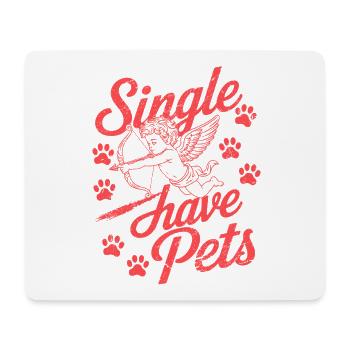 Valentine's Day with pets - Mouse Pad (horizontal) - white - Front