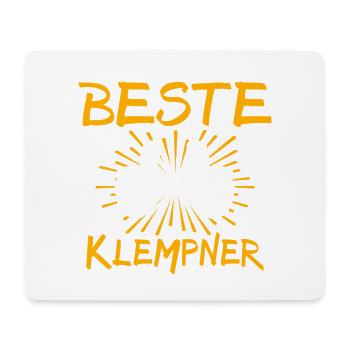 Idée cadeau plombier - Tapis de souris (format paysage) - blanc - Devant