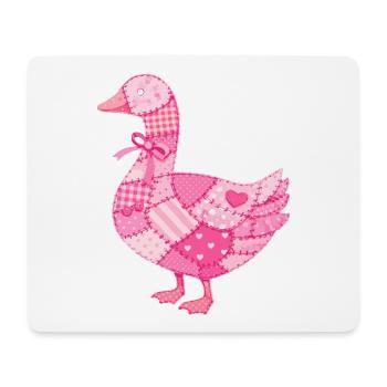 Patchwork Duck Pink - Mouse Pad (horizontal) - white - Front
