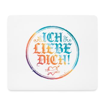 I Love You Saying Colorful - Mouse Pad (horizontal) - white - Front