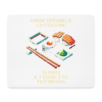 Unstoppable Cutscene | Sushi Etiquette Tutorial - Mouse Pad (horizontal) - white - Front