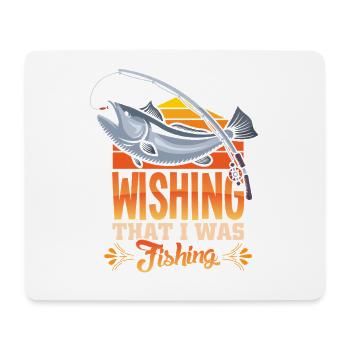 Angeln Angler Fische Fischer Sprüche Petri Heil - Mousepad (Querformat) - Weiß - Vorne