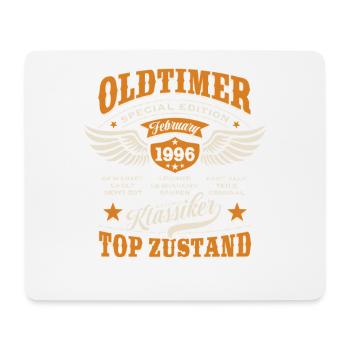 Vintage Car February 1996 - Birthday - Gift - Mouse Pad (horizontal) - white - Front
