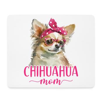 Chihuahua Chihuahua Maman - Tapis de souris (format paysage) - blanc - Devant