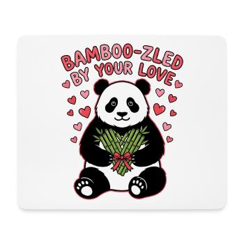 Von deiner Liebe Süßer Pandabär Valentin getäuscht - Mousepad (Querformat) - Weiß - Vorne