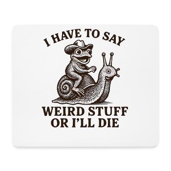 Frosch Spruch Meme Humor Lustig Geschenkidee - Mousepad (Querformat) - Weiß - Vorne