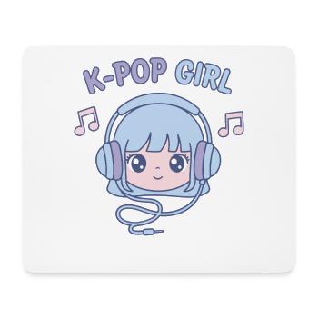 K-Pop Girl Cute Korean Kpop Music Anime Girl - Mouse Pad (horizontal) - white - Front