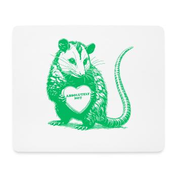 Absolument pas un opossum Cœur de la Saint-Valentin drôle - Tapis de souris (format paysage) - blanc - Devant
